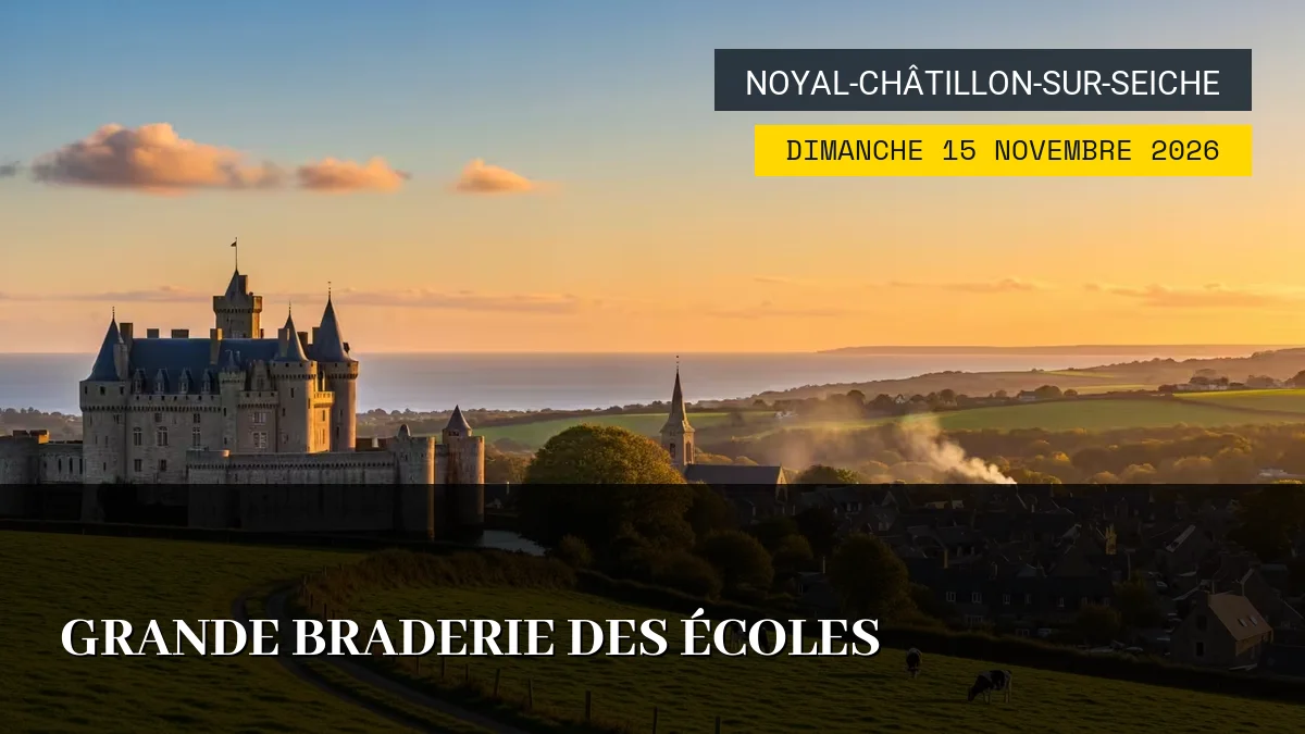 Affiche de l'événement : Grande Braderie des Écoles – Dimanche 15 Novembre 2026