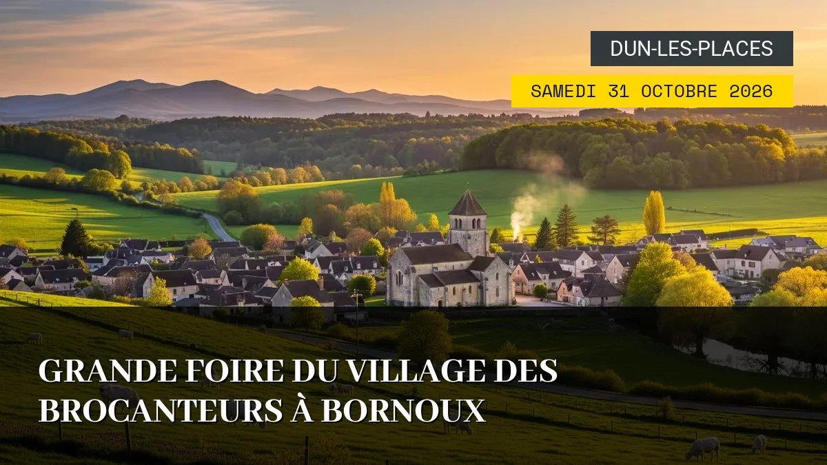 Affiche de l'événement : Grande Foire du Village des Brocanteurs à Bornoux – Samedi 31 Octobre 2026