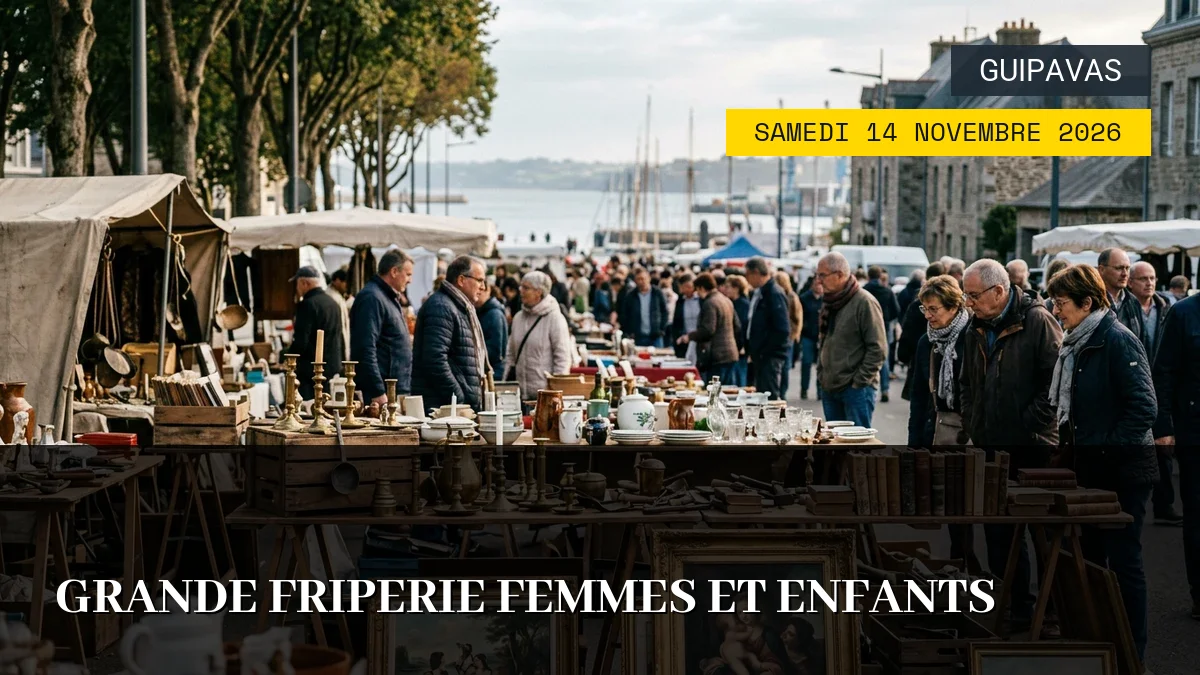 Affiche de l'événement : Grande Friperie Femmes et Enfants – Samedi 14 Novembre 2026