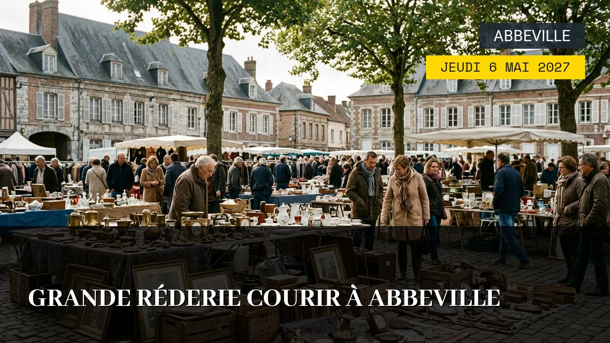 Affiche de l'événement : Grande Réderie Courir à Abbeville – Jeudi 6 Mai 2027
