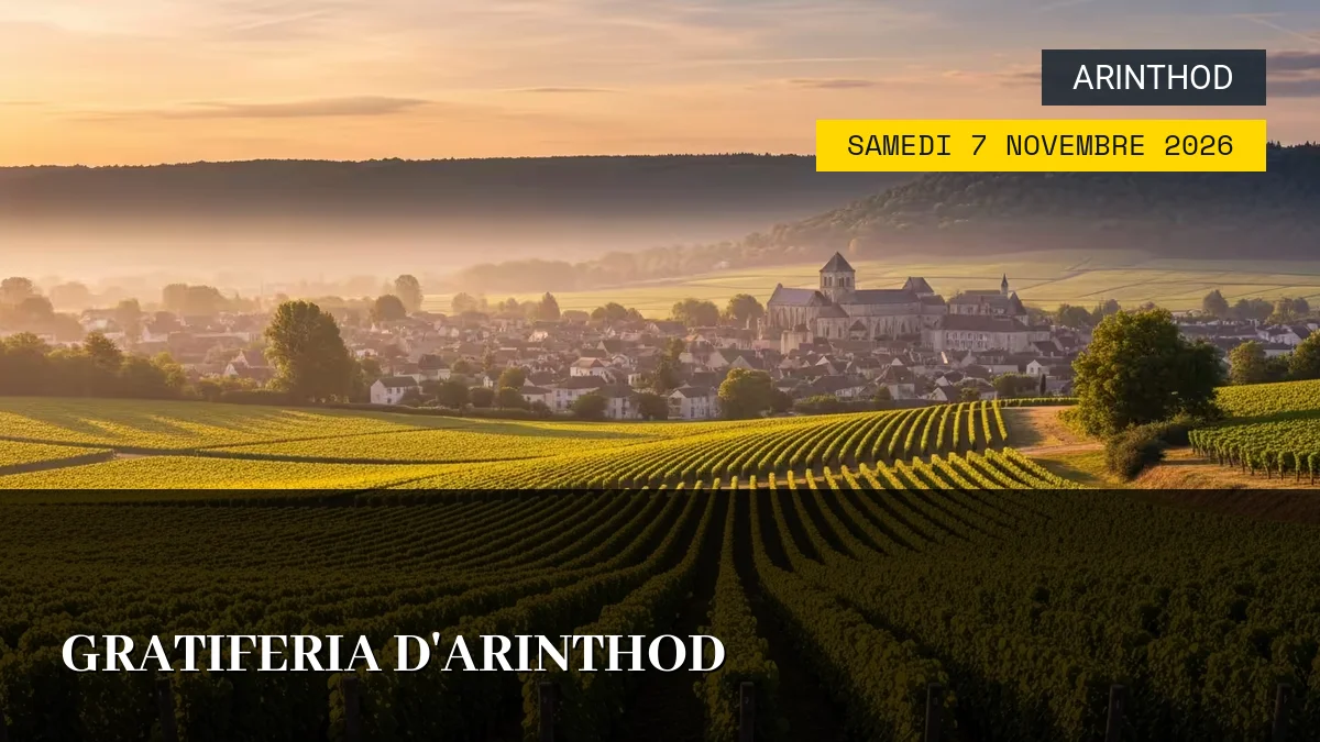 Affiche de l'événement : Gratiferia d&rsquo;Arinthod – Samedi 7 Novembre 2026
