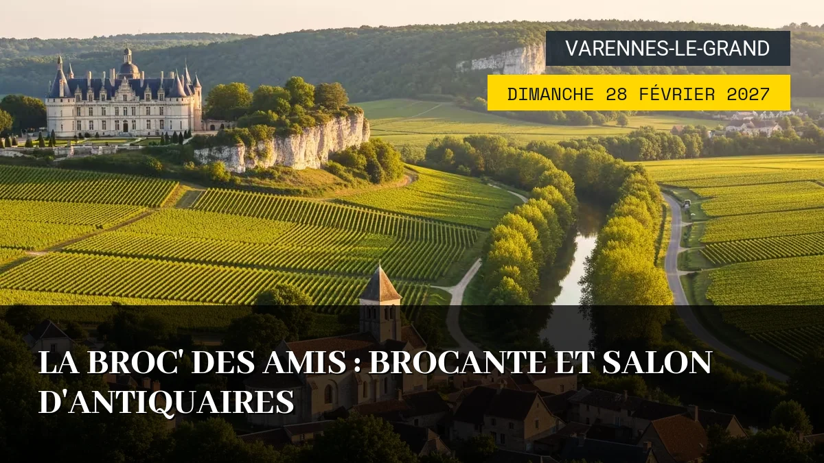 Affiche de l'événement : La Broc&rsquo; des Amis : Brocante et Salon d&rsquo;Antiquaires – Dimanche 28 Février 2027