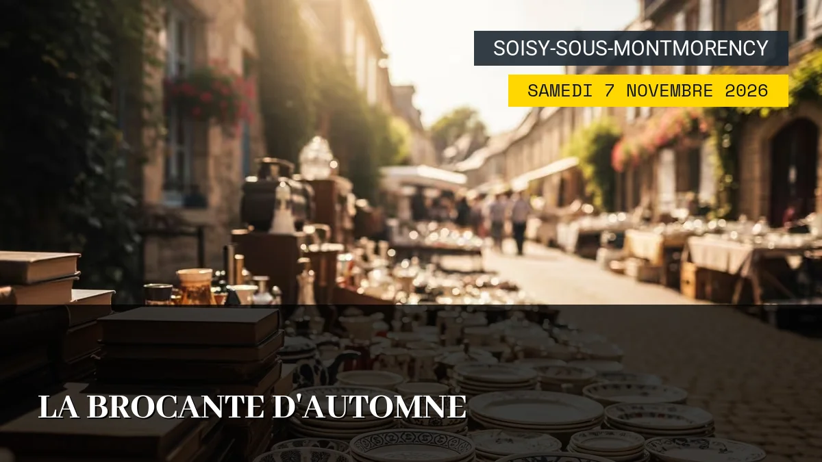 Affiche de l'événement : La Brocante d&rsquo;Automne – Samedi 7 Novembre 2026