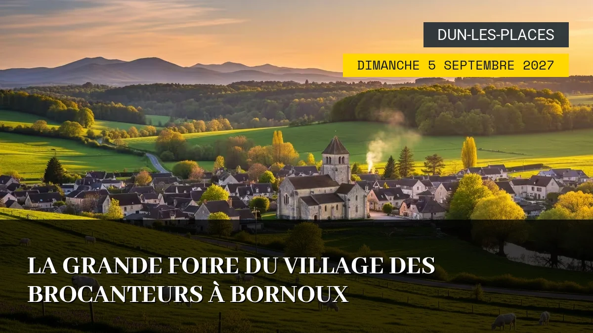 Affiche de l'événement : La Grande Foire du village des brocanteurs à Bornoux – Dimanche 5 Septembre 2027