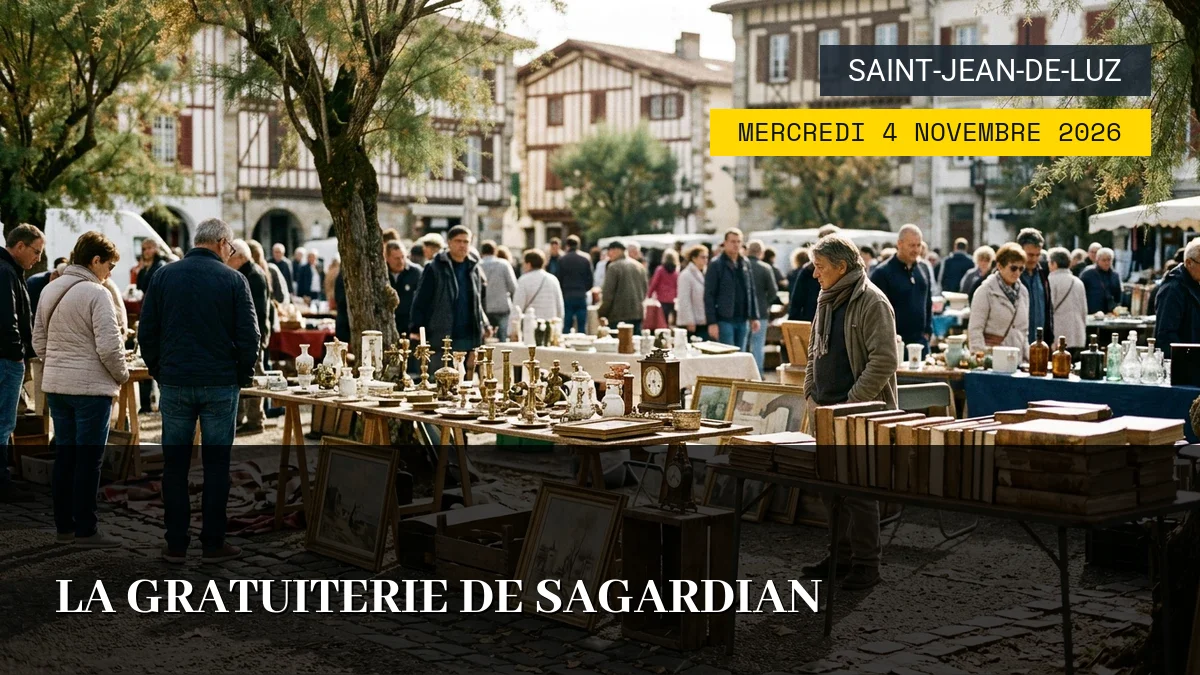 Affiche de l'événement : La Gratuiterie de Sagardian — Du Mercredi 4 Novembre 2026 au Jeudi 5 Novembre 2026