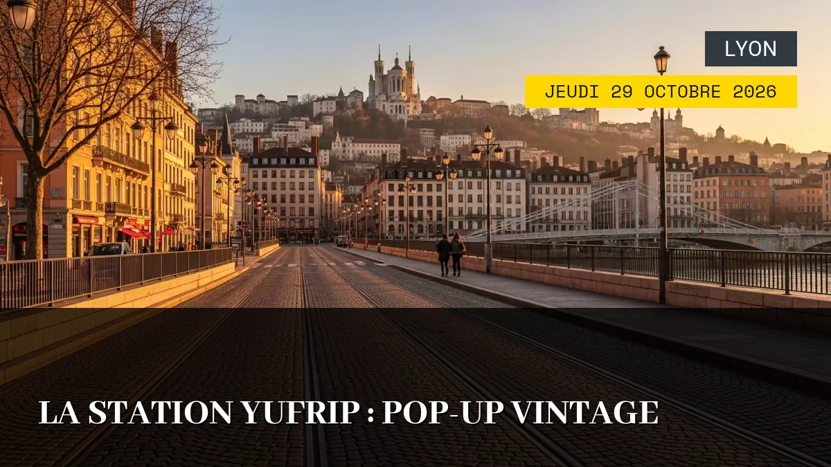 Affiche de l'événement : La Station Yufrip : Pop-up Vintage – Jeudi 29 Octobre 2026
