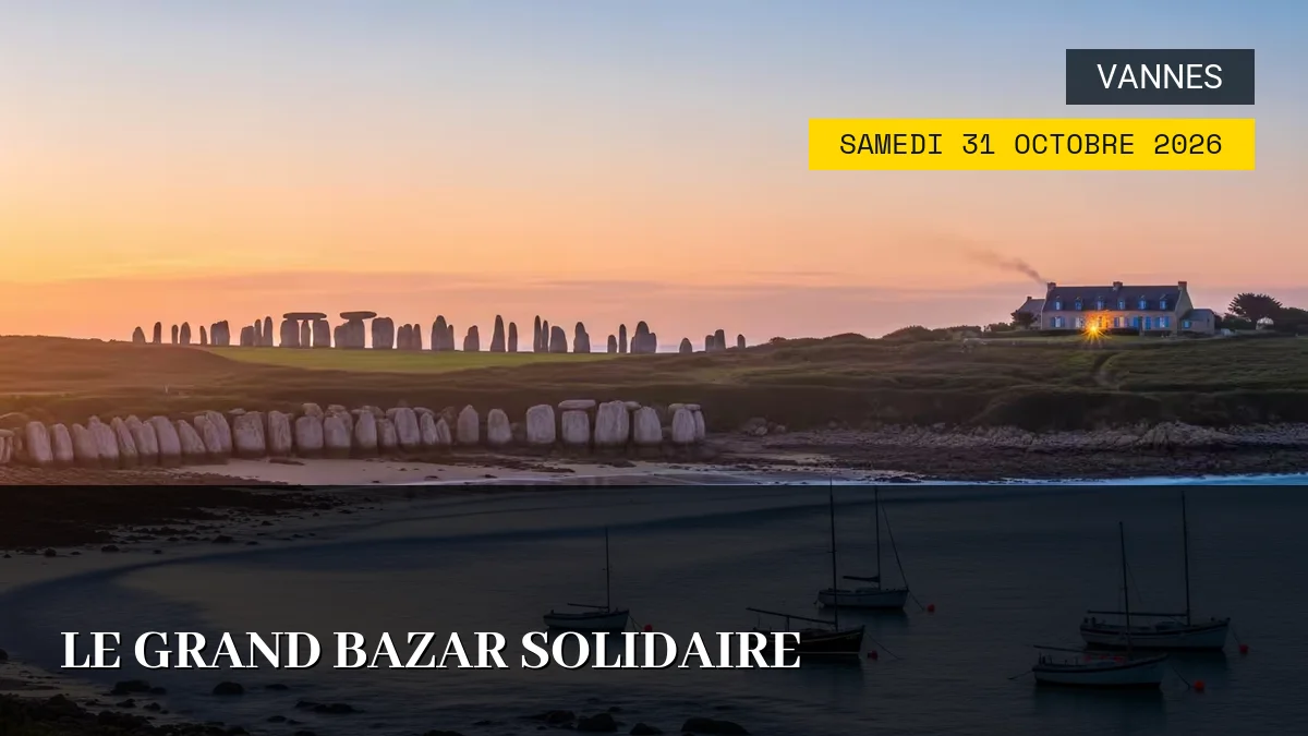 Affiche de l'événement : Le Grand Bazar Solidaire – Samedi 31 Octobre 2026