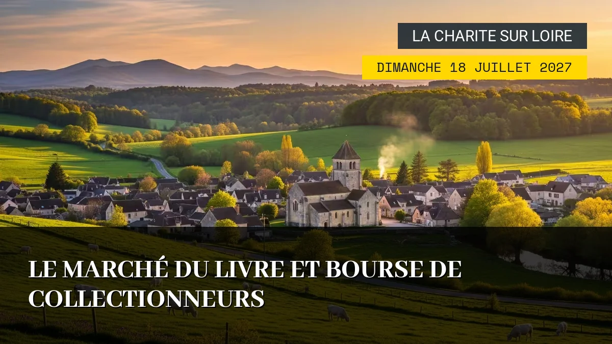 Affiche de l'événement : Le Marché du Livre et Bourse de Collectionneurs – Dimanche 18 Juillet 2027