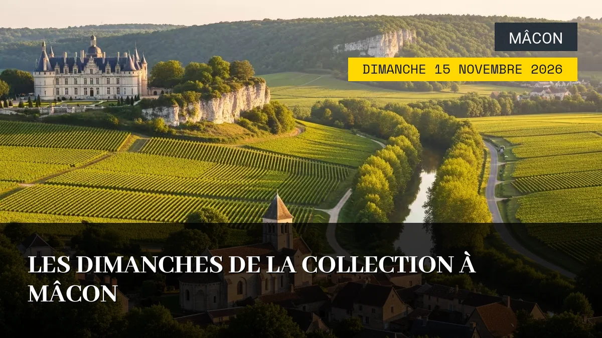 Affiche de l'événement : Les Dimanches de la Collection à Mâcon – Dimanche 15 Novembre 2026