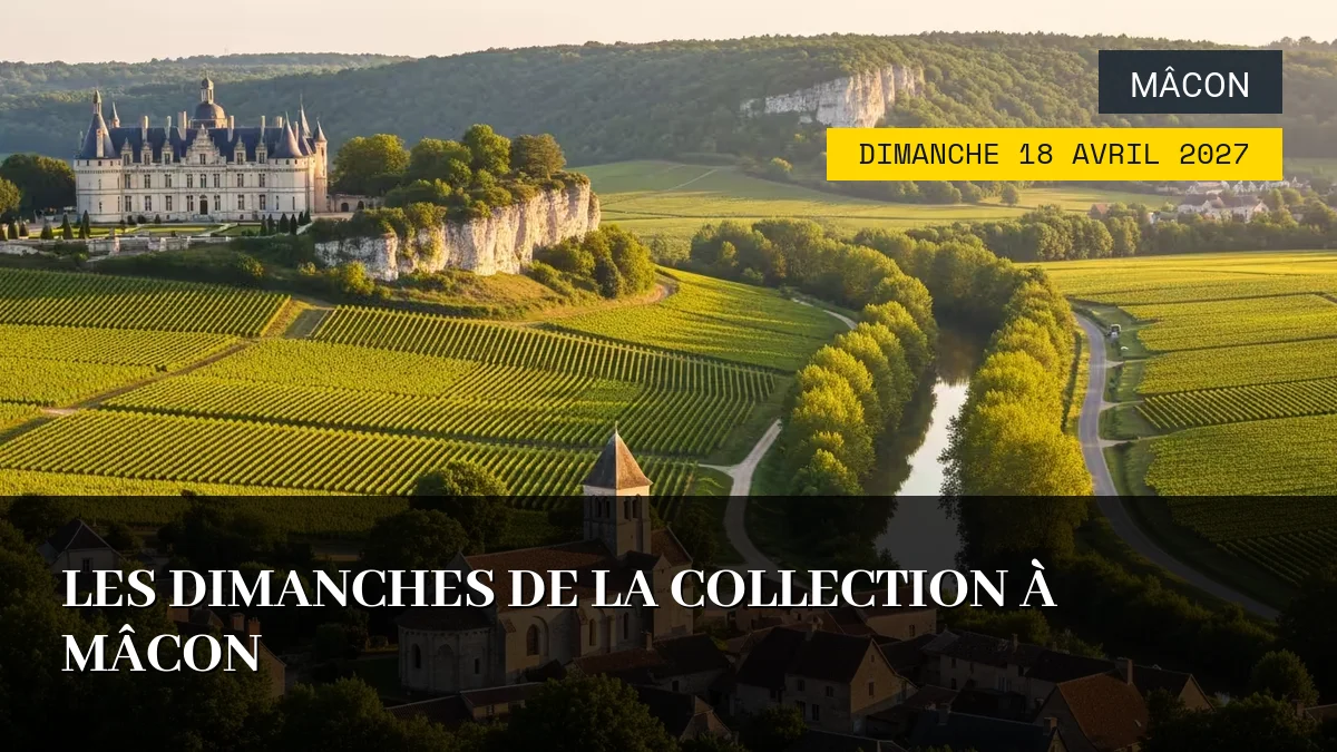 Affiche de l'événement : Les Dimanches de la Collection à Mâcon – Dimanche 18 Avril 2027