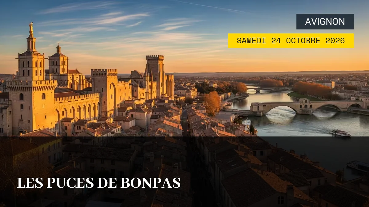 Affiche de l'événement : Les Puces de Bonpas – Samedi 24 Octobre 2026