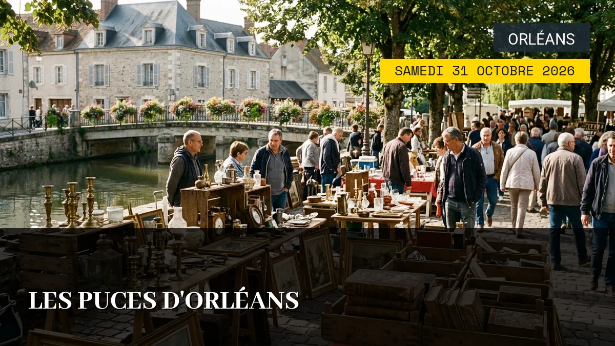 Affiche de l'événement : Les Puces d&rsquo;Orléans – Samedi 31 Octobre 2026