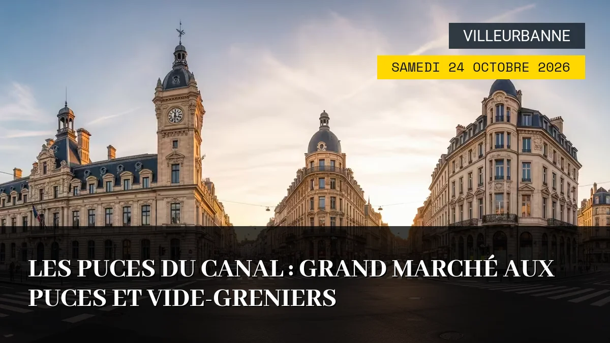 Affiche de l'événement : Les Puces du Canal : Grand marché aux puces et vide-greniers – Samedi 24 Octobre 2026