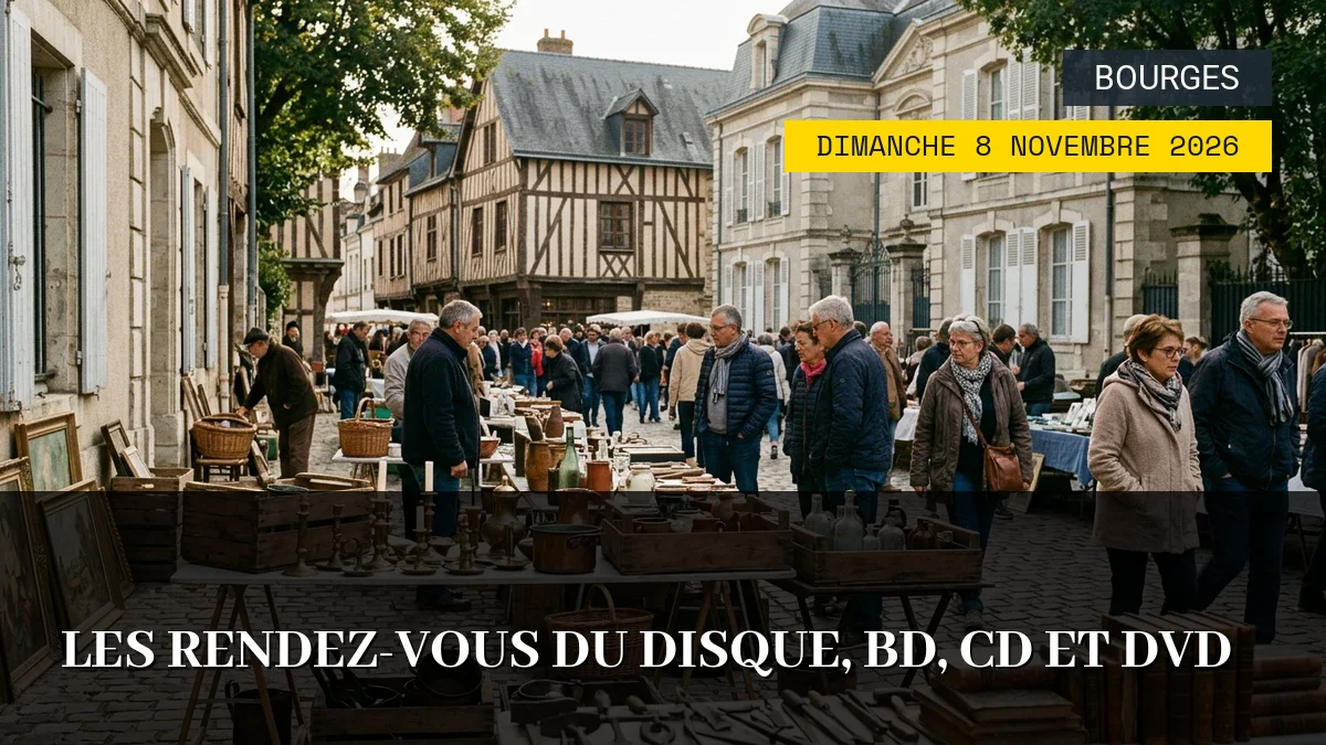 Affiche de l'événement : Les Rendez-vous du Disque, BD, CD et DVD – Dimanche 8 Novembre 2026