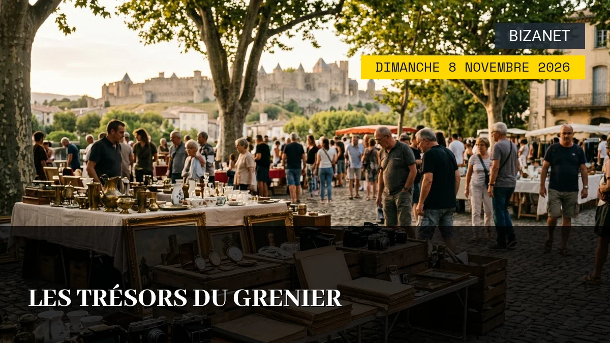 Affiche de l'événement : Les Trésors du Grenier – Dimanche 8 Novembre 2026