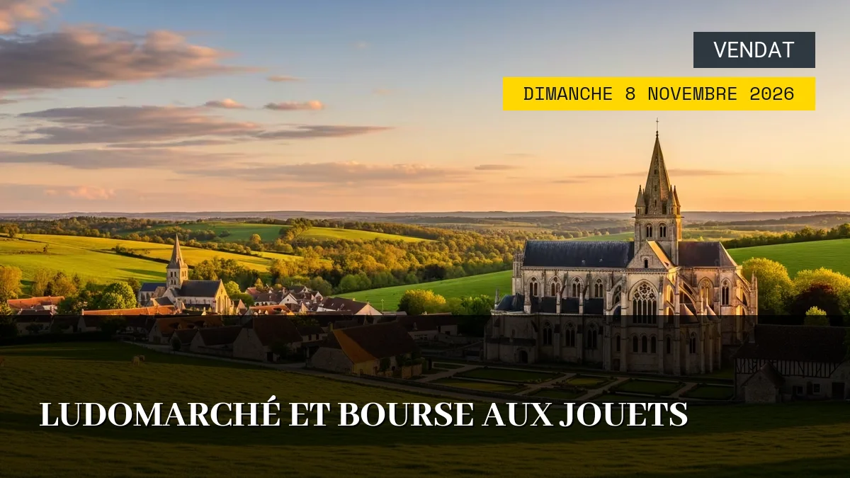 Affiche de l'événement : Ludomarché et Bourse aux Jouets – Dimanche 8 Novembre 2026
