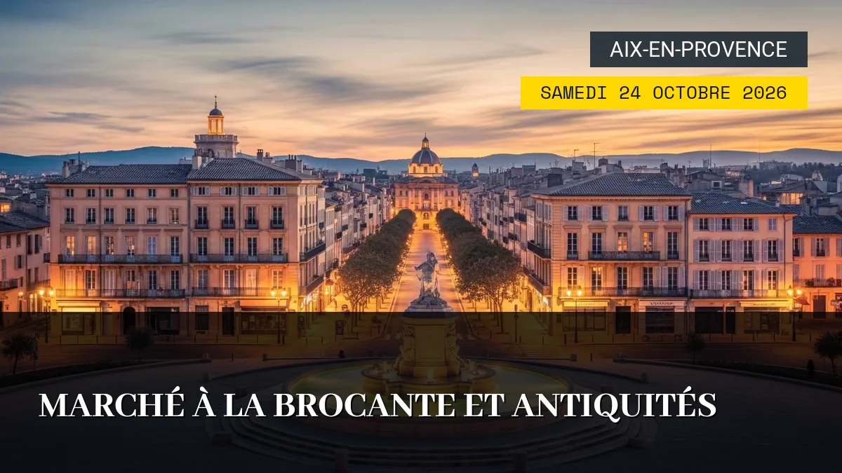 Affiche de l'événement : Marché à la Brocante et Antiquités – Samedi 24 Octobre 2026