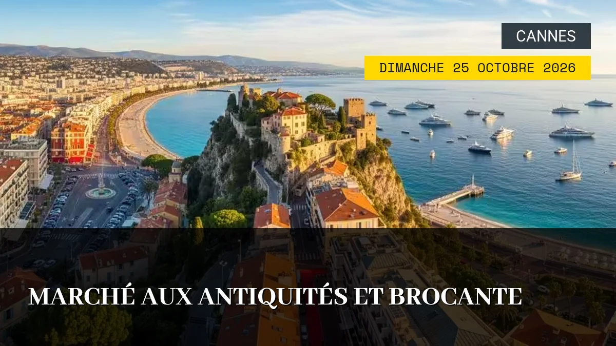 Affiche de l'événement : Marché aux Antiquités et Brocante – Dimanche 25 Octobre 2026