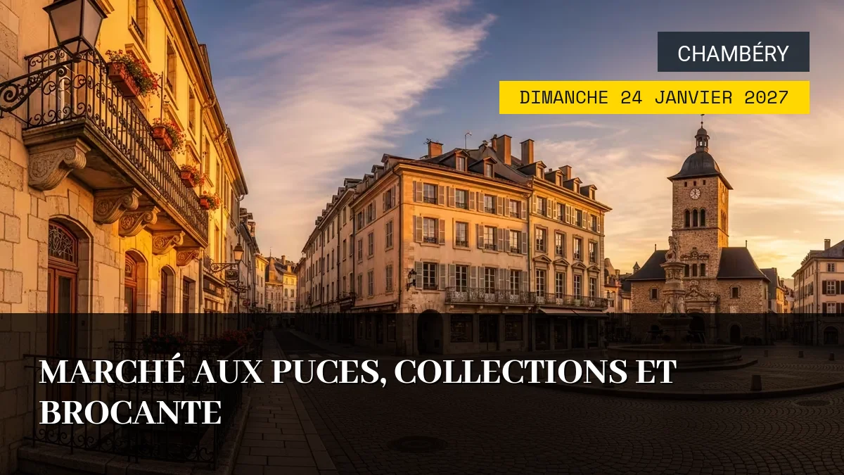 Affiche de l'événement : Marché aux Puces, Collections et Brocante – Dimanche 24 Janvier 2027