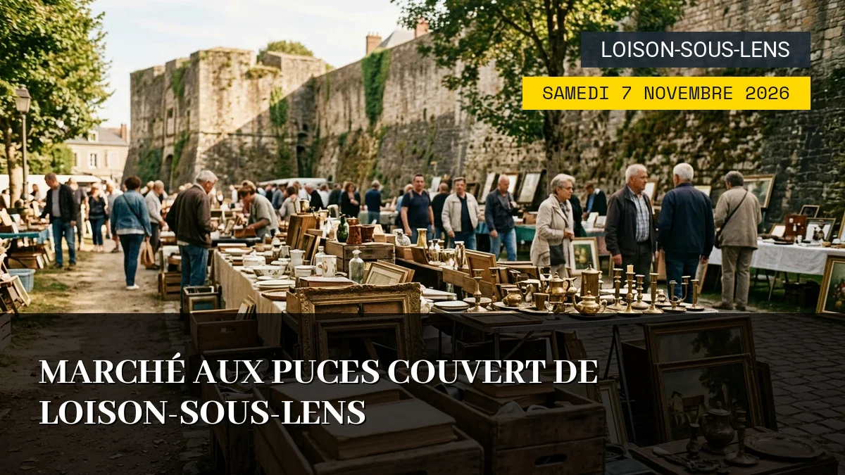 Affiche de l'événement : Marché aux Puces Couvert de Loison-sous-Lens – Samedi 7 Novembre 2026