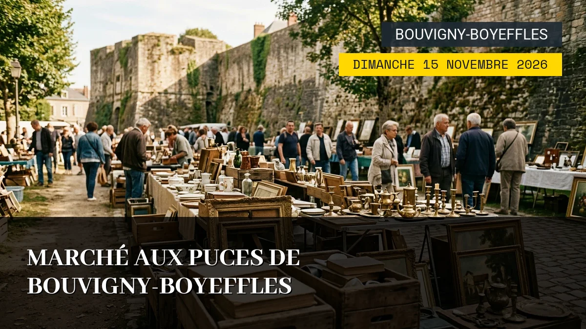 Affiche de l'événement : Marché aux puces de Bouvigny-Boyeffles – Dimanche 15 Novembre 2026