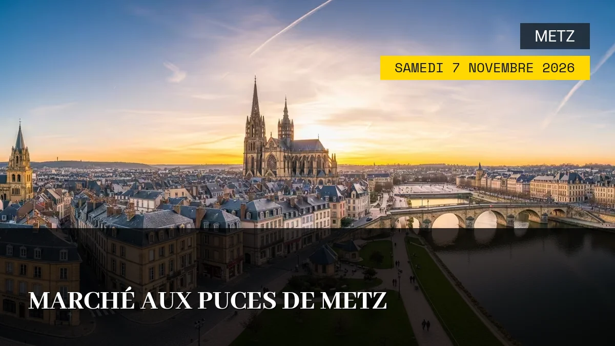 Affiche de l'événement : Marché Aux Puces De Metz – Samedi 7 Novembre 2026