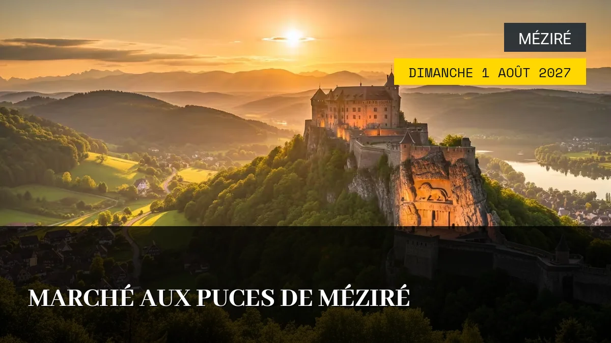 Affiche de l'événement : Marché aux puces de Méziré – Dimanche 1 Août 2027