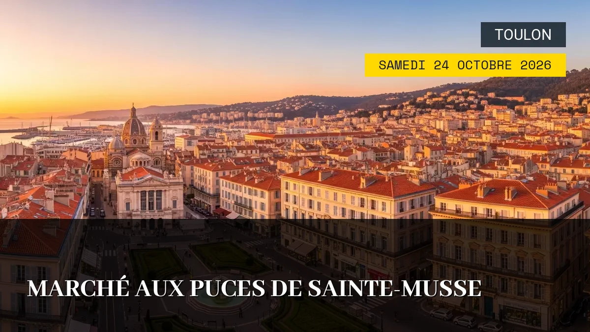 Affiche de l'événement : Marché aux Puces de Sainte-Musse – Samedi 24 Octobre 2026
