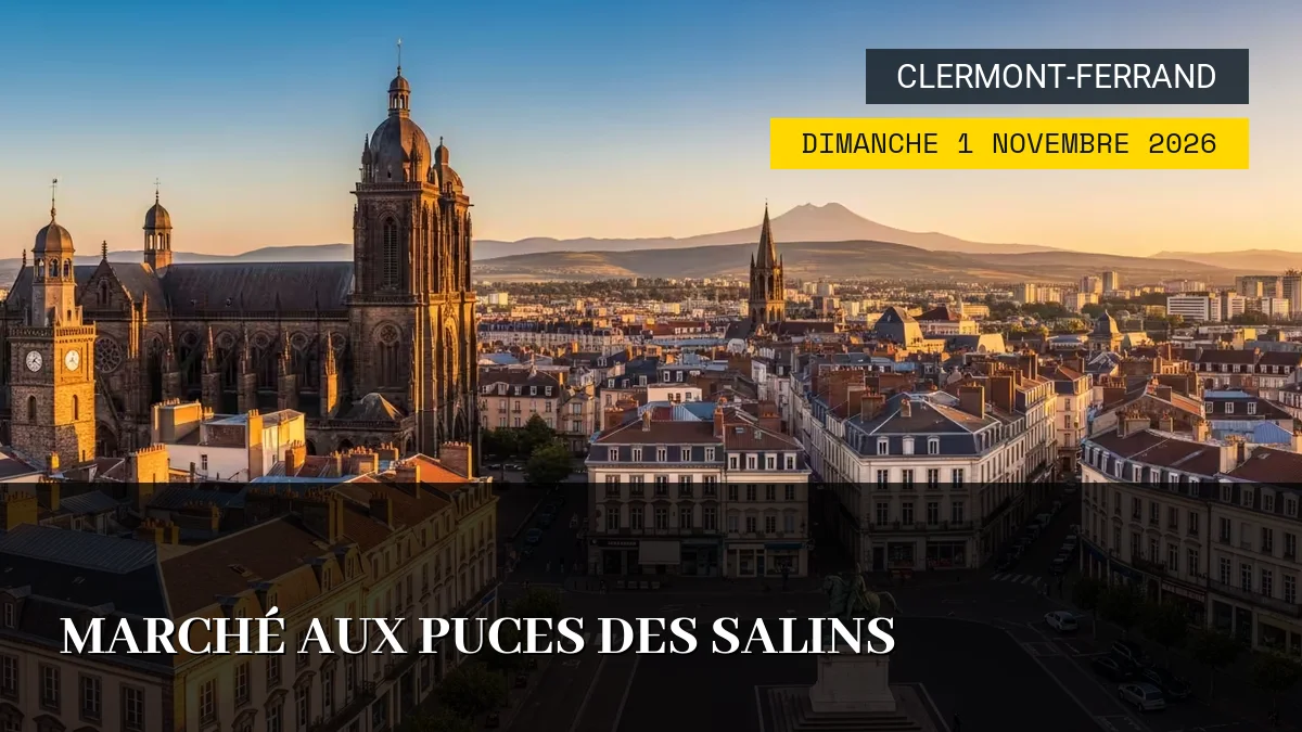Affiche de l'événement : Marché aux Puces des Salins – Dimanche 1 Novembre 2026