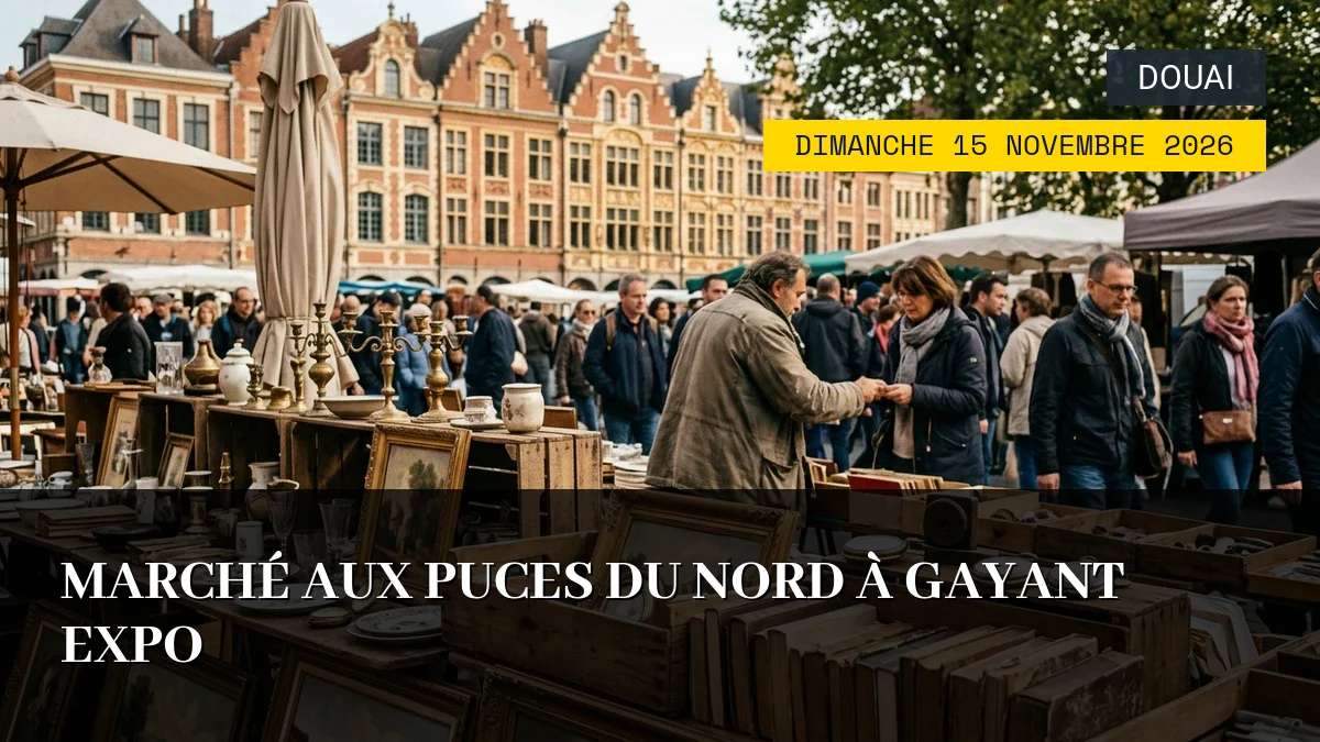 Affiche de l'événement : Marché aux Puces du Nord à Gayant Expo – Dimanche 15 Novembre 2026