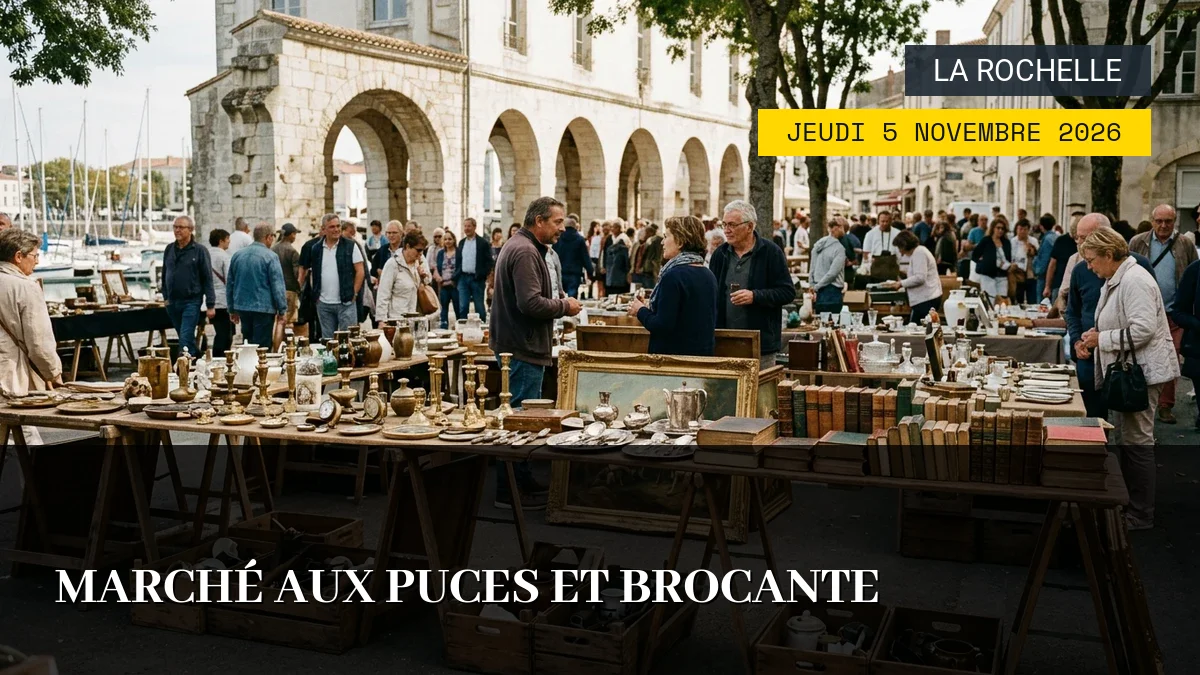 Affiche de l'événement : Marché aux Puces et Brocante – Jeudi 5 Novembre 2026