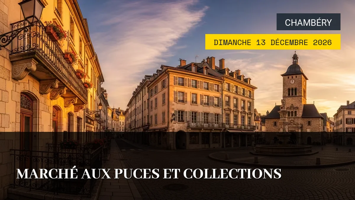 Affiche de l'événement : Marché aux Puces et Collections – Dimanche 13 Décembre 2026