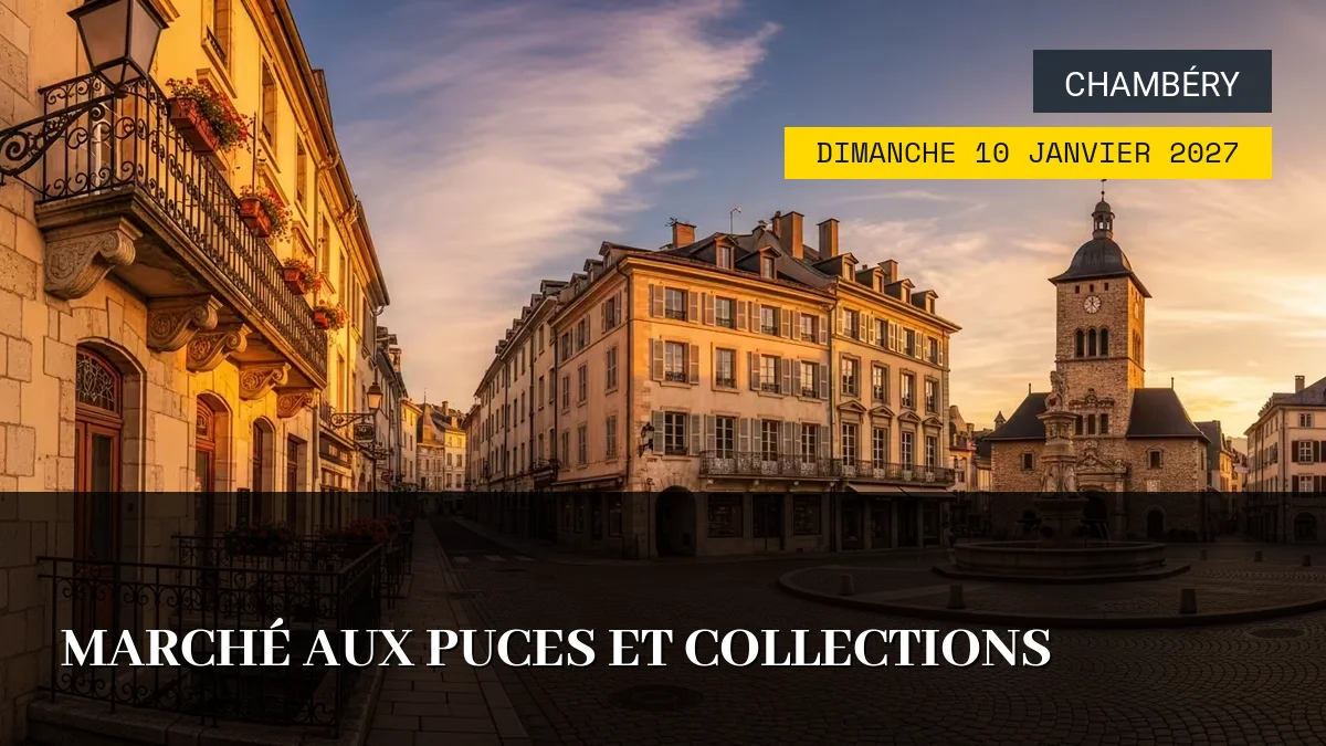 Affiche de l'événement : Marché aux Puces et Collections – Dimanche 10 Janvier 2027
