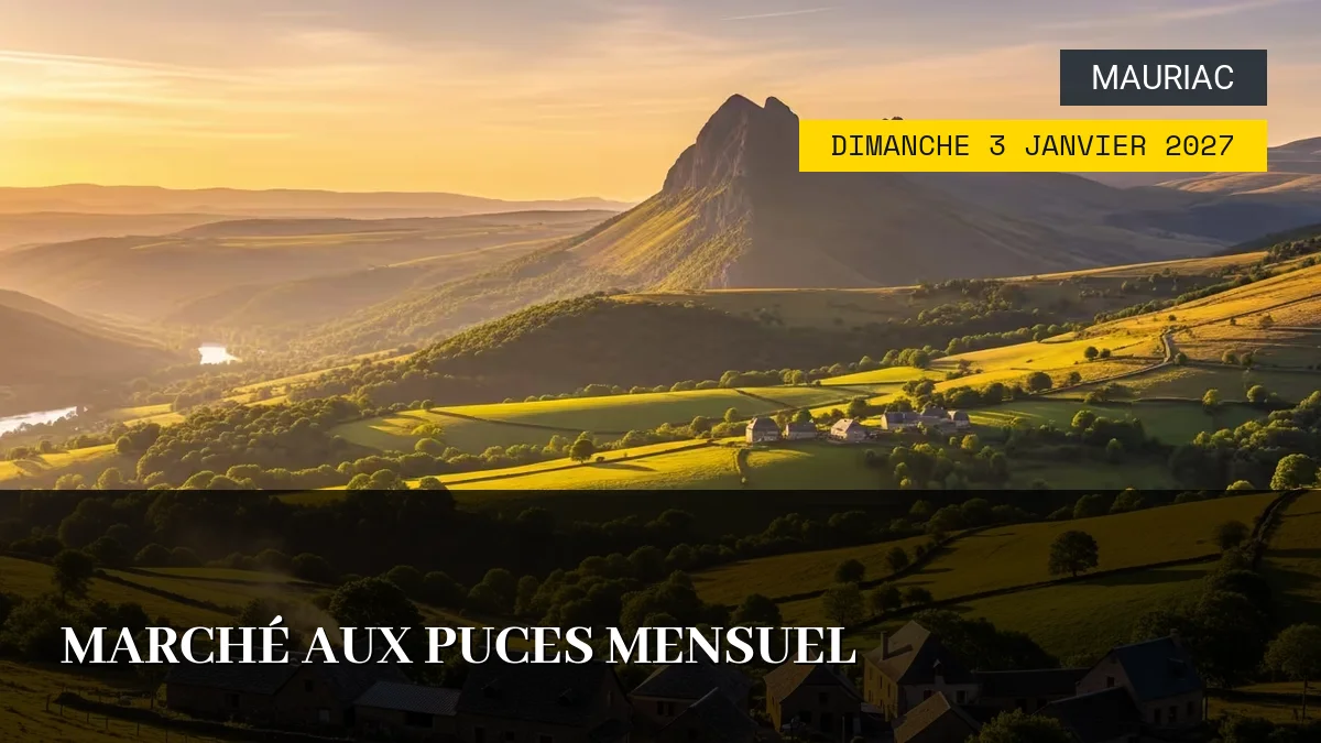 Affiche de l'événement : Marché aux puces mensuel – Dimanche 3 Janvier 2027