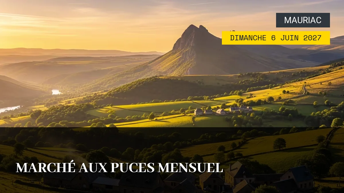 Affiche de l'événement : Marché aux Puces Mensuel – Dimanche 6 Juin 2027