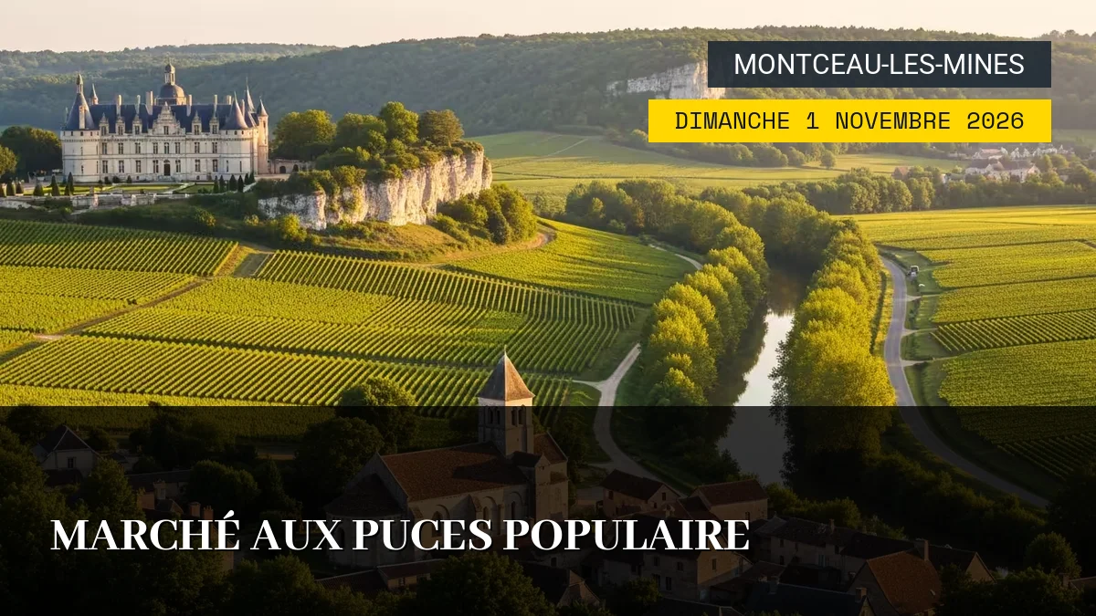 Affiche de l'événement : Marché aux Puces Populaire – Dimanche 1 Novembre 2026