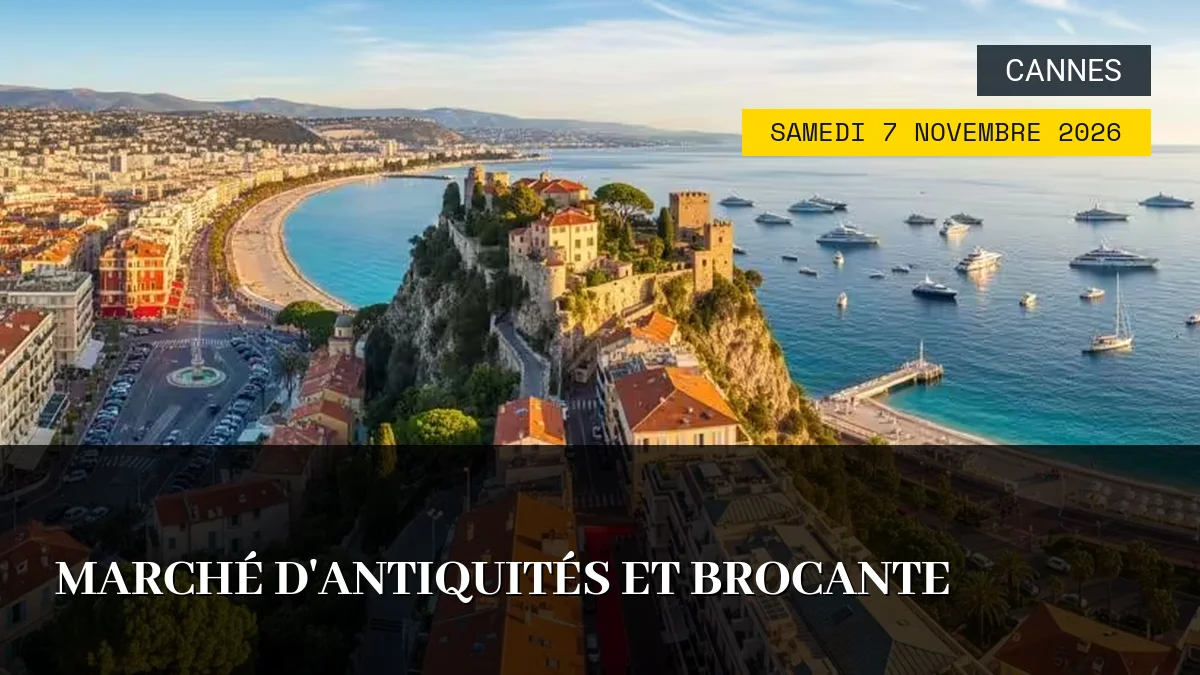 Affiche de l'événement : Marché d&rsquo;Antiquités et Brocante – Samedi 7 Novembre 2026