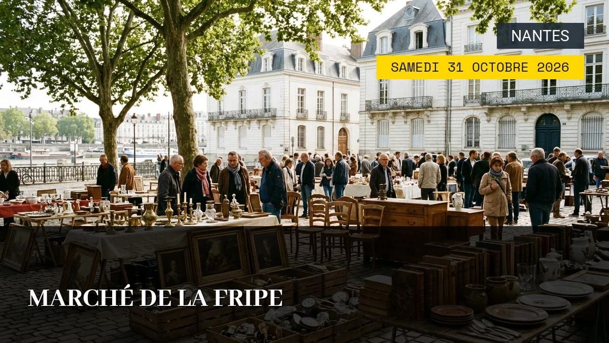 Affiche de l'événement : Marché de la Fripe – Samedi 31 Octobre 2026