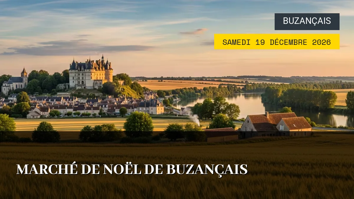 Affiche de l'événement : Marché De Noël De Buzançais – Samedi 19 Décembre 2026