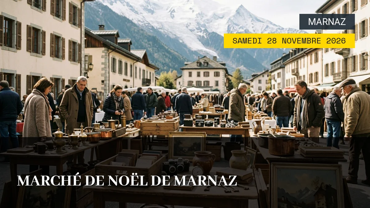 Affiche de l'événement : Marché de Noël de Marnaz – Samedi 28 Novembre 2026