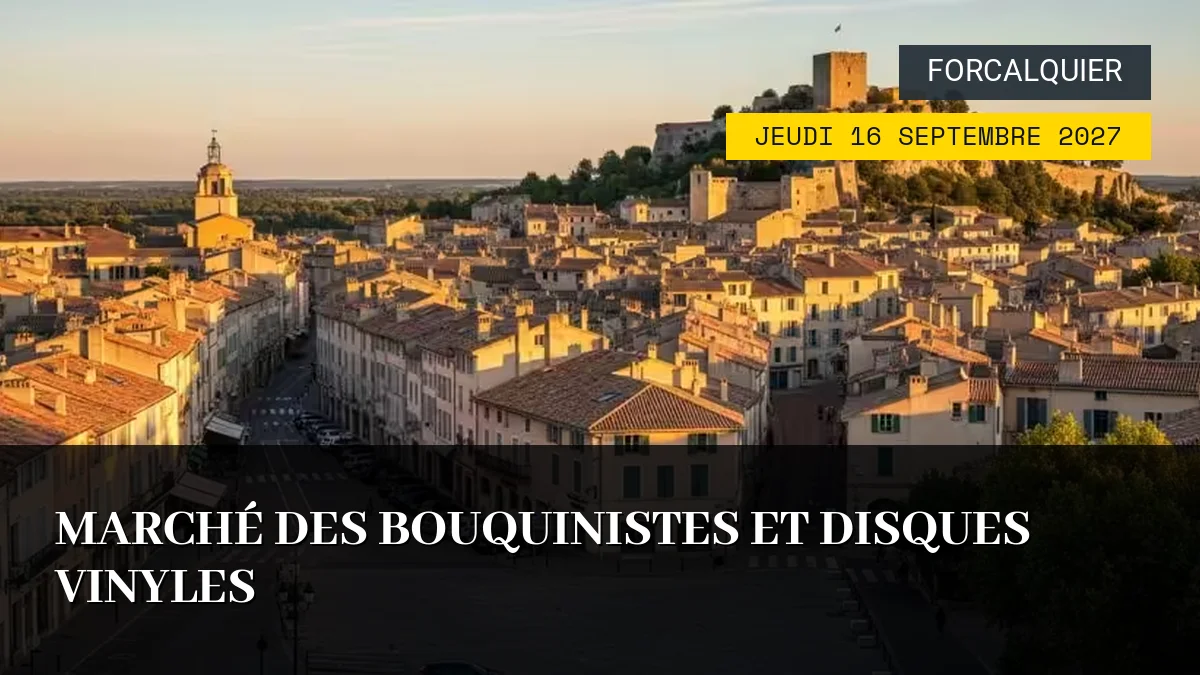 Affiche de l'événement : Marché des Bouquinistes et Disques Vinyles – Jeudi 16 Septembre 2027