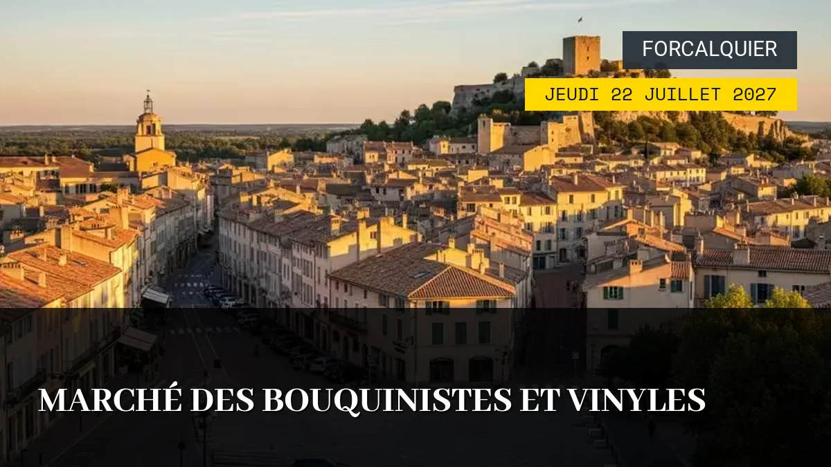 Affiche de l'événement : Marché des Bouquinistes et Vinyles – Jeudi 22 Juillet 2027