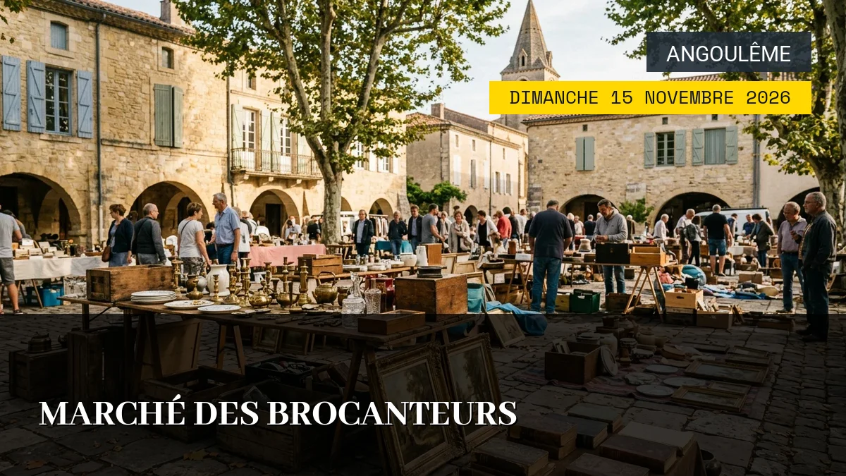 Affiche de l'événement : Marché des Brocanteurs – Dimanche 15 Novembre 2026