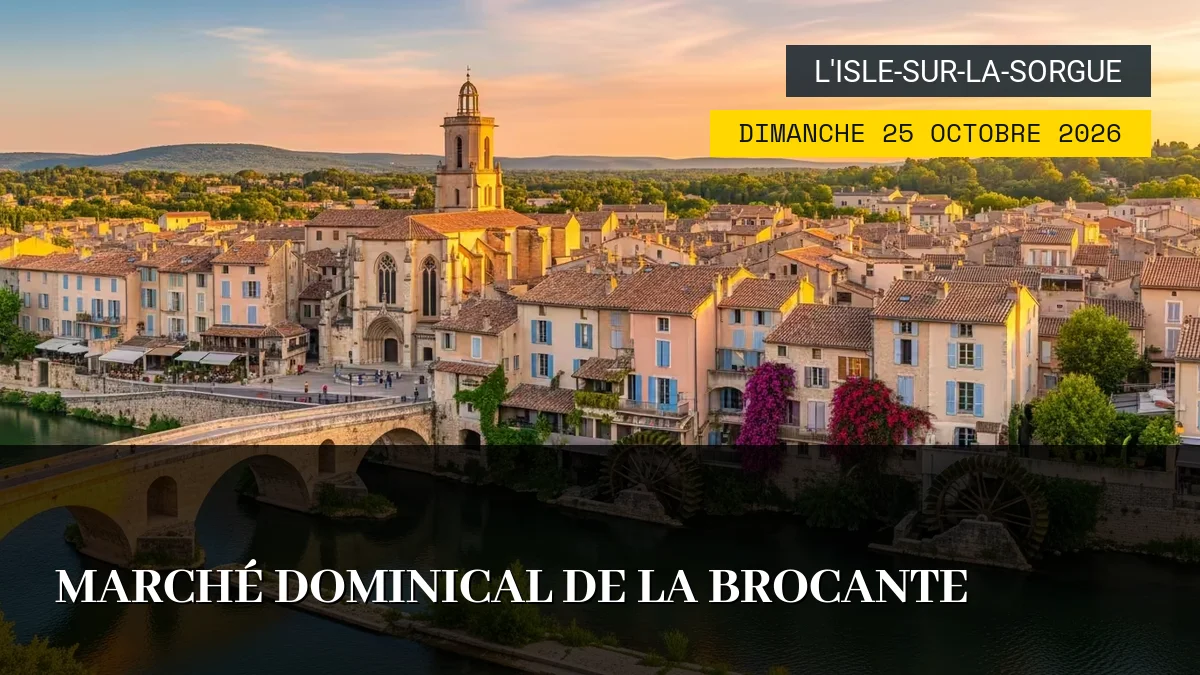 Affiche de l'événement : Marché Dominical de la Brocante – Dimanche 25 Octobre 2026