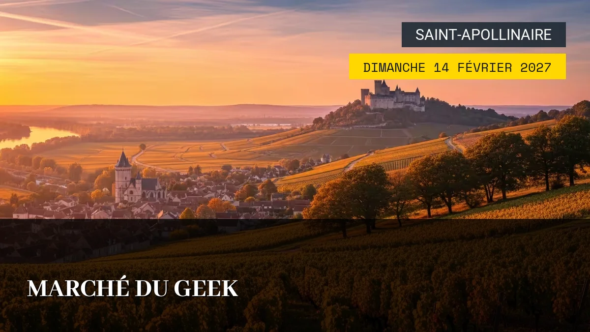 Affiche de l'événement : Marché du Geek – Dimanche 14 Février 2027