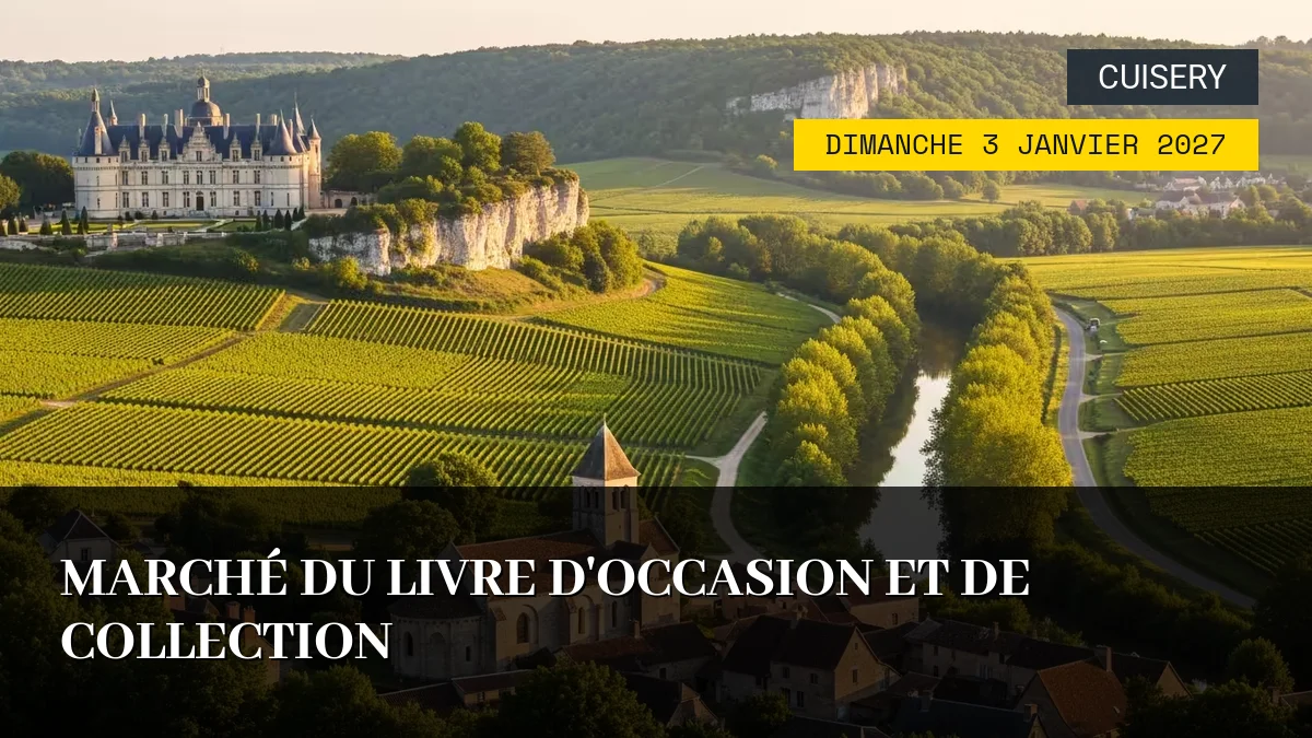 Affiche de l'événement : Marché du Livre d&rsquo;Occasion et de Collection – Dimanche 3 Janvier 2027