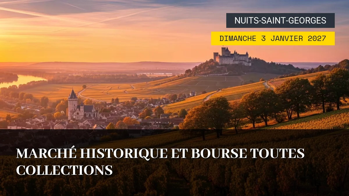 Affiche de l'événement : Marché Historique et Bourse Toutes Collections – Dimanche 3 Janvier 2027