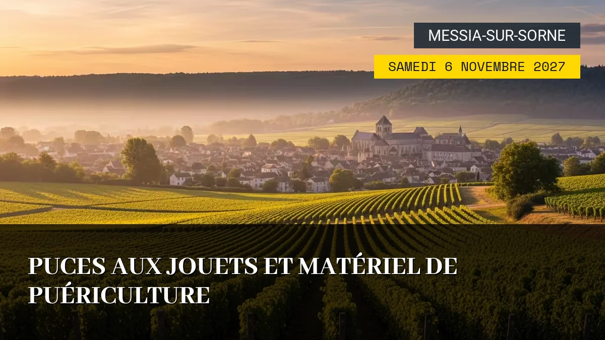 Affiche de l'événement : Puces aux Jouets et Matériel de Puériculture – Samedi 6 Novembre 2027