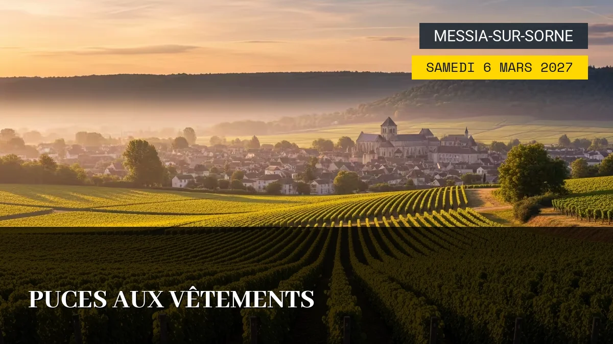 Affiche de l'événement : Puces aux Vêtements – Samedi 6 Mars 2027