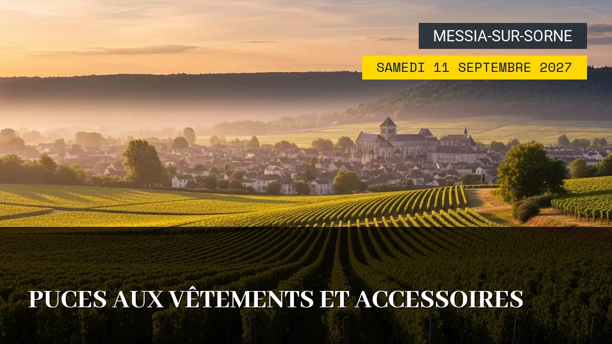 Affiche de l'événement : Puces aux Vêtements et Accessoires – Samedi 11 Septembre 2027